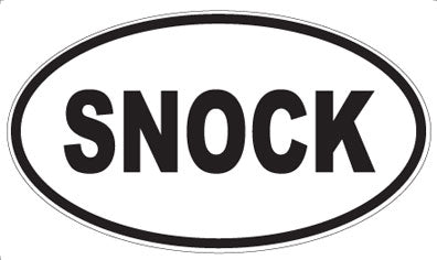 SNOCK - Oval Sticker