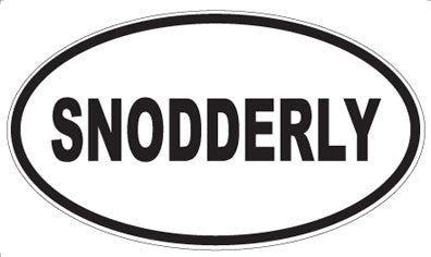 SNODDERLY - Oval Sticker