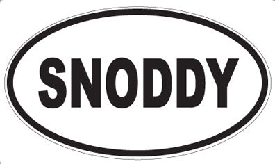 SNODDY - Oval Magnet