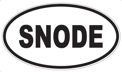 SNODE - Oval Sticker