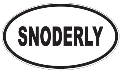 SNODERLY - Oval Magnet
