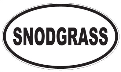 SNODGRASS - Oval Magnet