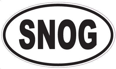 SNOG - Oval Sticker