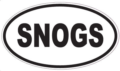 SNOGS - Oval Sticker