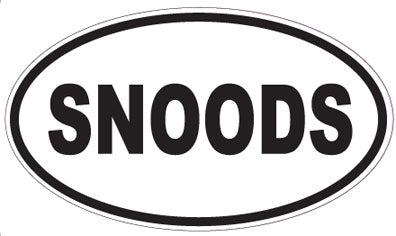 SNOODS - Oval Sticker