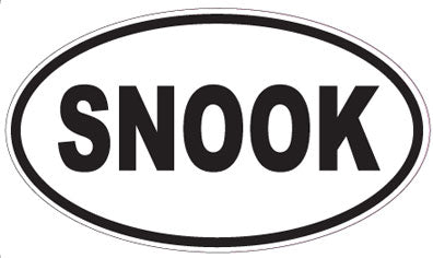 SNOOK - Oval Sticker