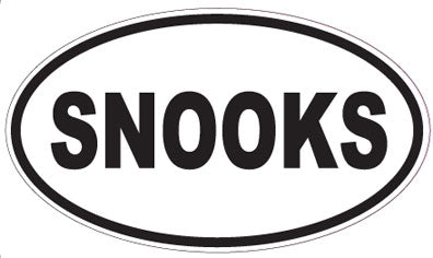 SNOOKS - Oval Sticker
