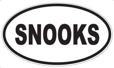 SNOOKS - Oval Magnet