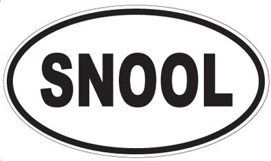 SNOOL - Oval Sticker