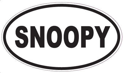 SNOOPY - Oval Sticker