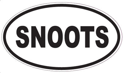 SNOOTS - Oval Sticker