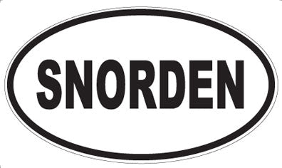 SNORDEN - Oval Sticker
