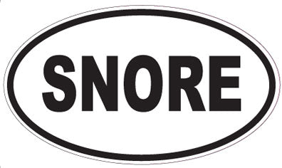 SNORE - Oval Magnet