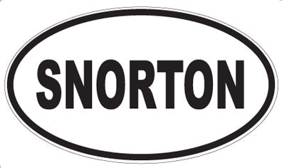 SNORTON - Oval Sticker