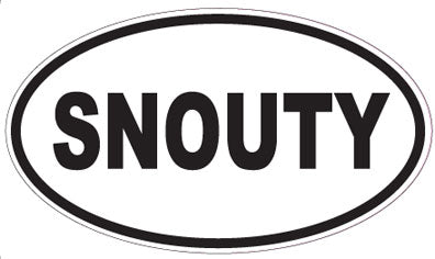 SNOUTY - Oval Sticker