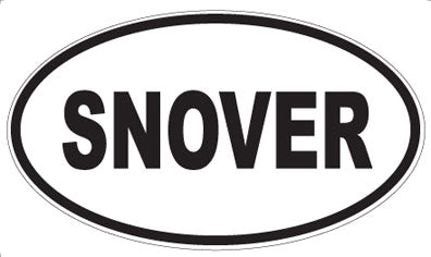 SNOVER - Oval Magnet