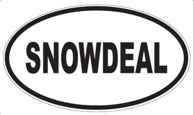 SNOWDEAL - Oval Sticker