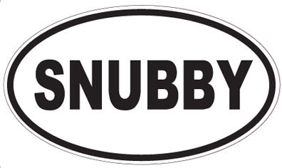 SNUBBY - Oval Sticker