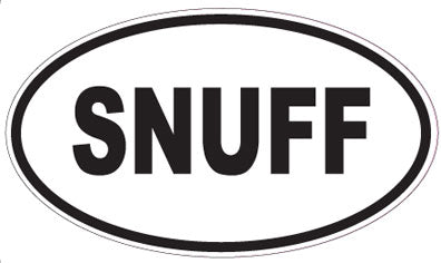 SNUFF - Oval Sticker