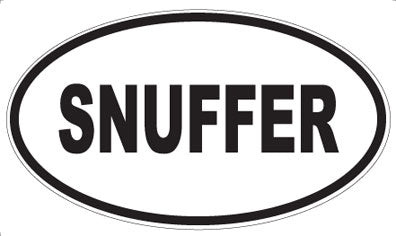 SNUFFER - Oval Sticker