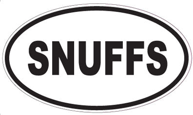 SNUFFS - Oval Sticker