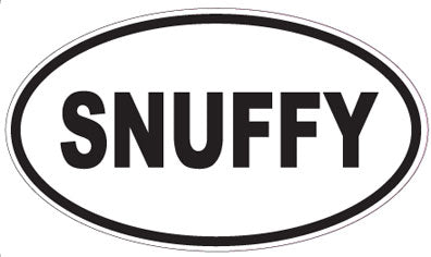 SNUFFY - Oval Sticker