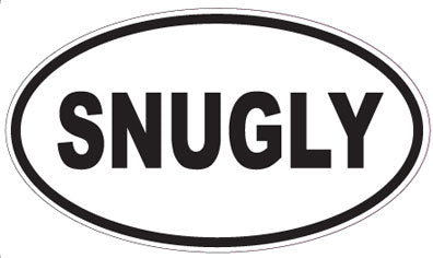 SNUGLY - Oval Sticker