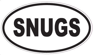 SNUGS - Oval Sticker