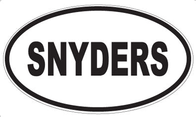 SNYDERS - Oval Sticker