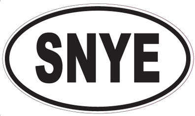 SNYE - Oval Sticker