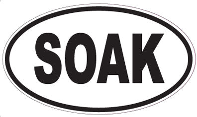 SOAK - Oval Sticker