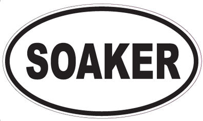 SOAKER - Oval Sticker