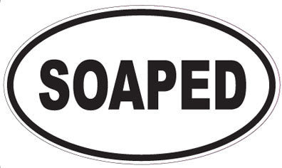 SOAPED - Oval Sticker