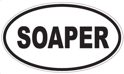 SOAPER - Oval Sticker