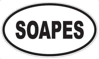 SOAPES - Oval Sticker