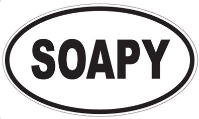 SOAPY - Oval Sticker