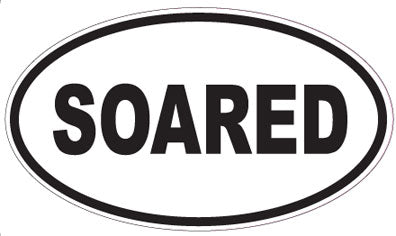 SOARED - Oval Sticker