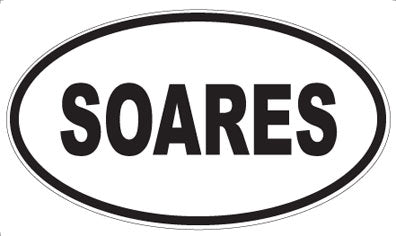 SOARES - Oval Sticker