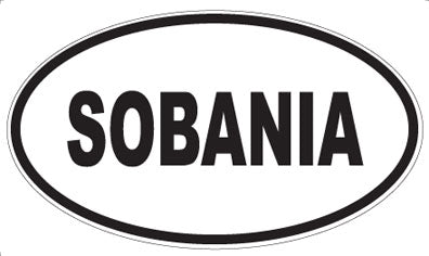 SOBANIA - Oval Sticker