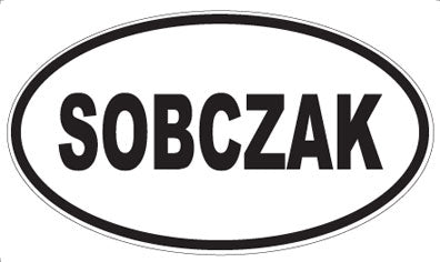 SOBCZAK - Oval Sticker