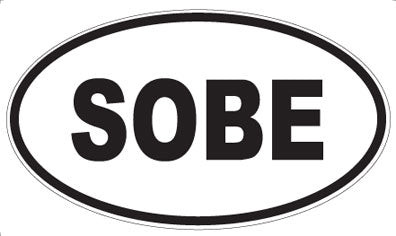 SOBE - Oval Sticker