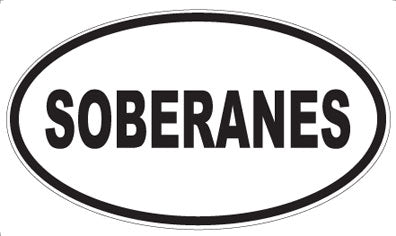 SOBERANES - Oval Sticker