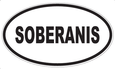 SOBERANIS - Oval Magnet