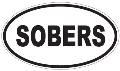 SOBERS - Oval Sticker