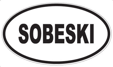 SOBESKI - Oval Magnet