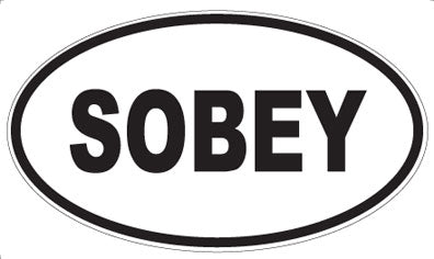 SOBEY - Oval Sticker