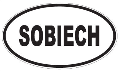 SOBIECH - Oval Sticker