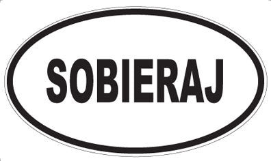 SOBIERAJ - Oval Sticker
