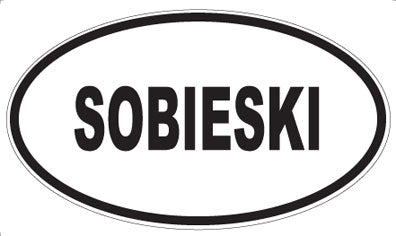 SOBIESKI - Oval Magnet