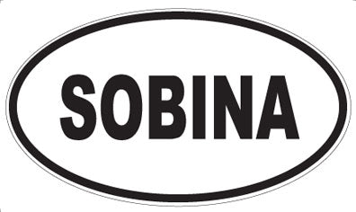 SOBINA - Oval Sticker